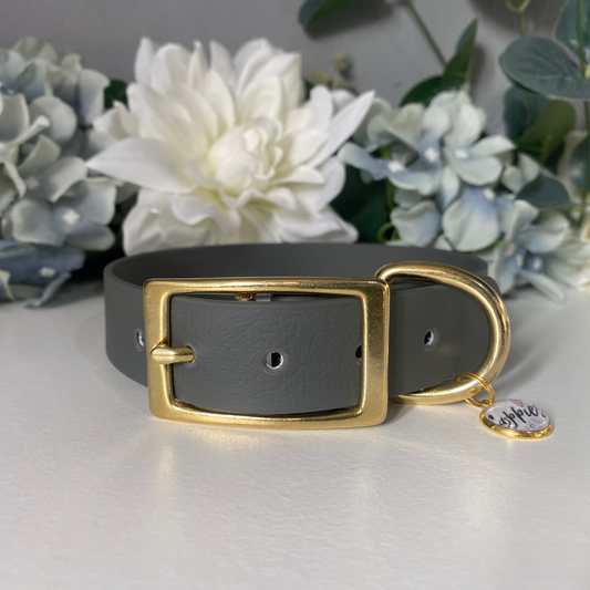 Large Grey Collar 2.5cm Width