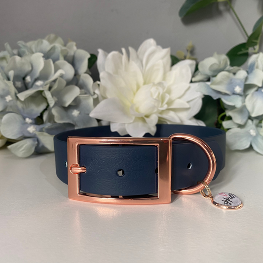 Large Navy Blue Collar 2.5cm Width