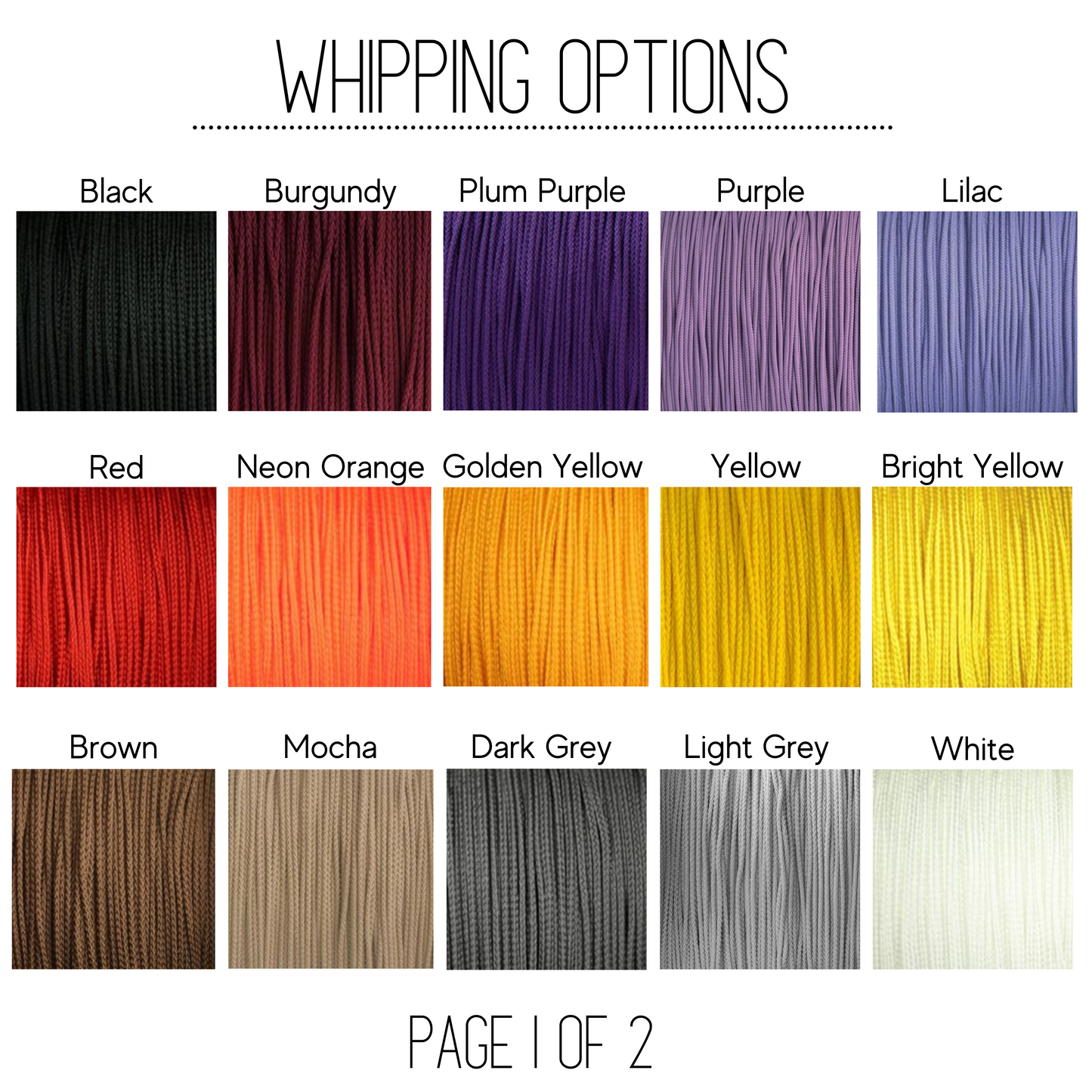 Rainbow Paracord Lead